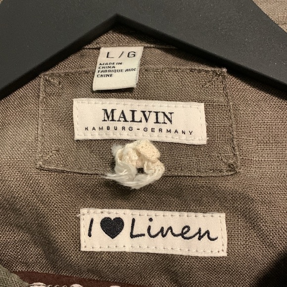 Melvin 💯 Linen Hamburg Germany Size Large 🤩 - Picture 15 of 17